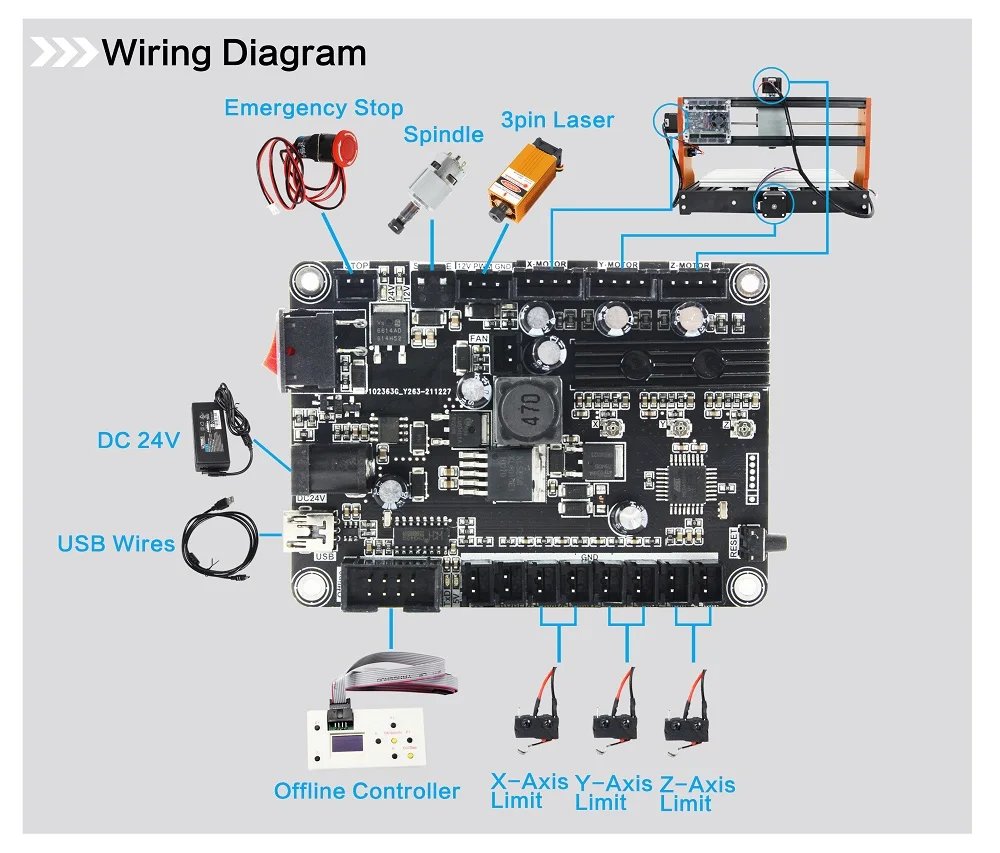 DE Ship CNC 3018 PRO Router Milling Machine GRBL Control For Wood Carving
