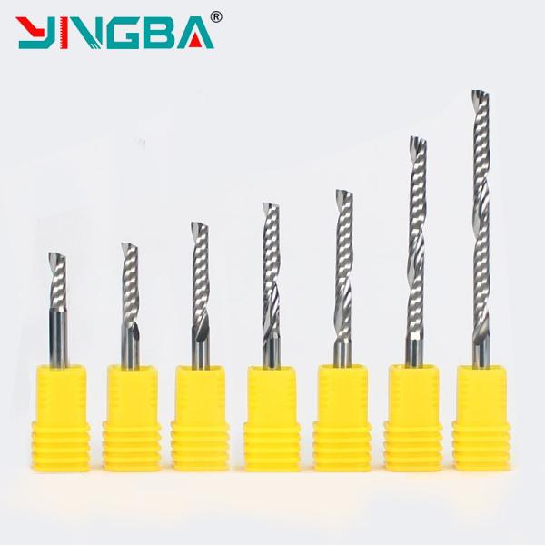 Cheap Price 3.175/4/6/8 Carbide Single Edge Milling Cutter for Wood Acrylic MDF Cutting One Tooth Spiral End Mill