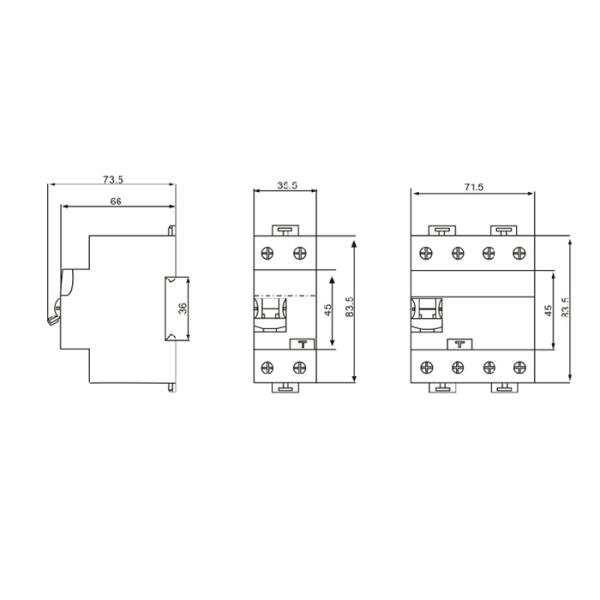 240V/415V residual current circuit breaker RCCB