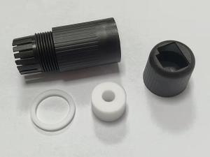 China Black White Silicone PA66 RJ45 Female Connector Parts wholesale