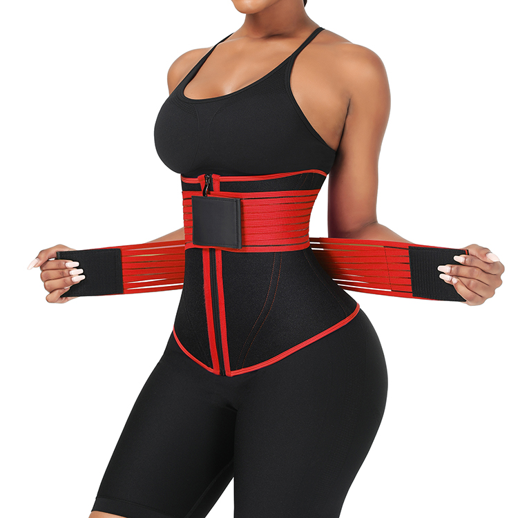 High Waist Sport Slimming Sauna Neoprene Waist Trainer Corset HEXIN Private Label Now