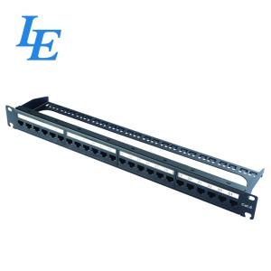 P6224-C6 24 Port Shielded Patch Panel , 24 Port Patch Panel Rack Mount