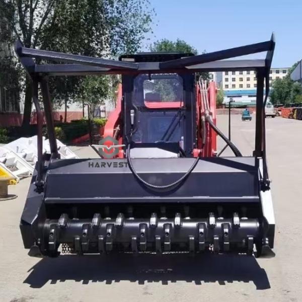 1200kg JC120 Skid Steer Loader 0.55m3 Bucket with Cummins engine and Brush Cutter For Sale