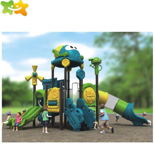 Safe Outdoor Plastic Playground Slide Anti - Static 980*740*530 Cm