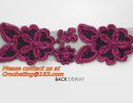 Embroidery Lace Collar Applique Neckline Lace Crochet Flower Motif Patchwork