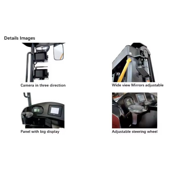 VNA Vehicle 3 Ways Forklift 1.5 Ton Narrow Aisle Electric Stacker