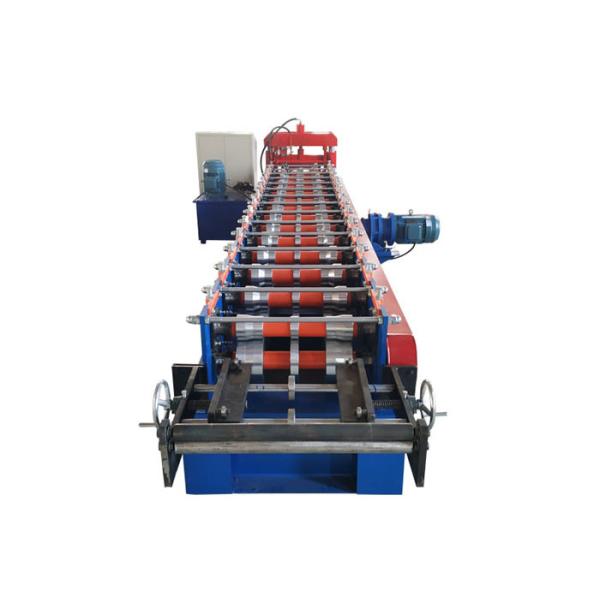Customized Color Ridge Cap Roll Forming Machine Thickness 0.3-0.7mm Decoiler Width 500mm