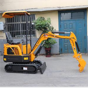China Mini Crawler Digger Excavator 1.0kg Farm Machine with different inplements with canopy wholesale