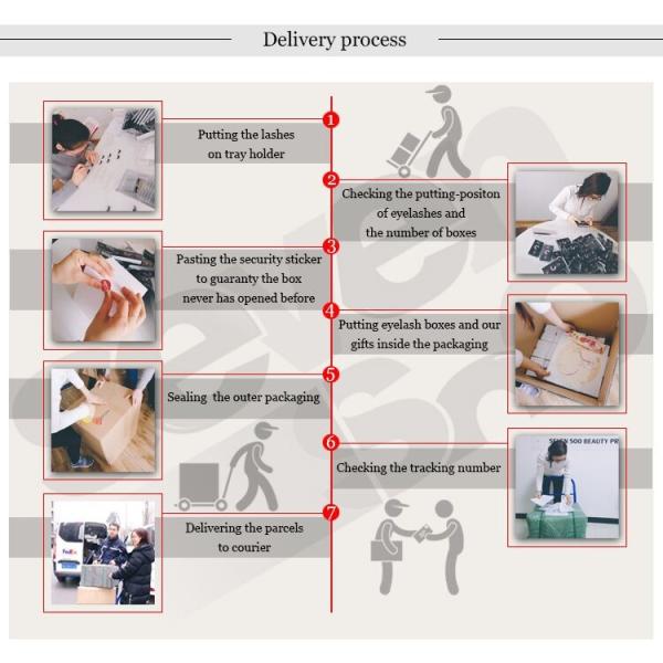 OEM False Eyelashes Individual / Private Label 100% Real 3D Mink Eyelashes