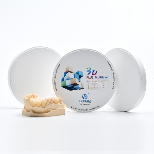 Quality 700Mpa CADCAM Multilayer Zirconia Disk For Laboratorio Dental for sale