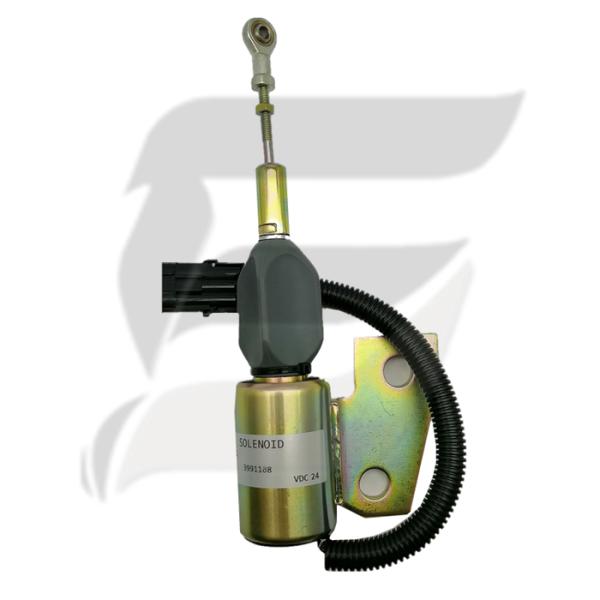 3991168 24V Engine Fuel Stop Solenoid For Hyundai R130 Excavator