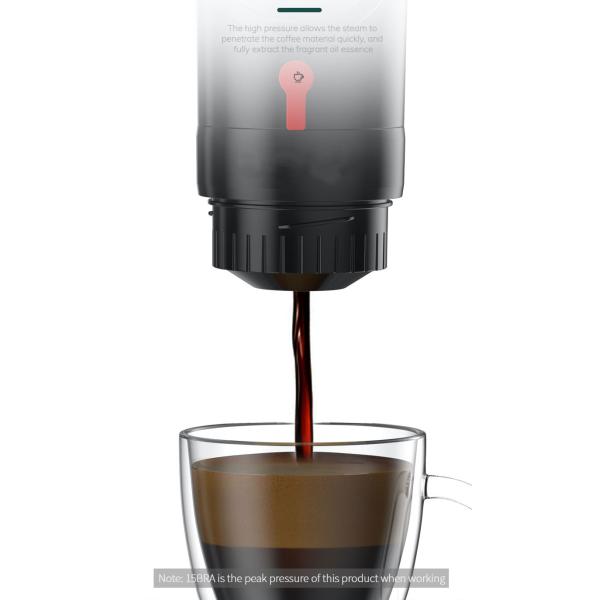 80W 3 In 1 Home Coffee Machine , 60ml Portable Mini Espresso Machine