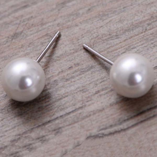 Women Fashion 925 Sterling Silver Shell Pearl Drop Tassels Earrings(057989)