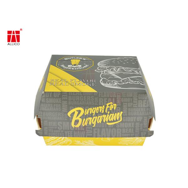 Wood Pulp Recycled 3/8in Food Packaging Gift Boxes Chicken Hamburger Use