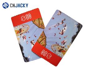 MF UTL Chip Paper RFID Smart Card For Amusement Ticket Customized Color