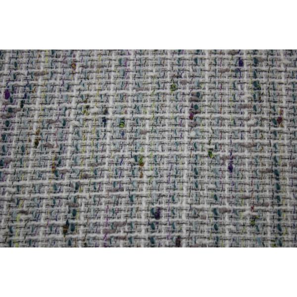 In Stock Wholesale of a Roll New Design 100 Polyester Tweed Fabric for Women's Coat Clothing in Autumn and Winter