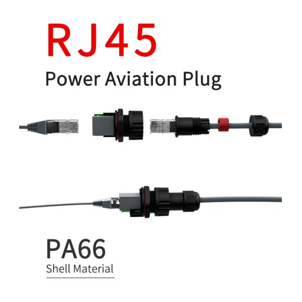 IP68 8 Pin Cat5e 7.0mm Waterproof Rj45 Connector