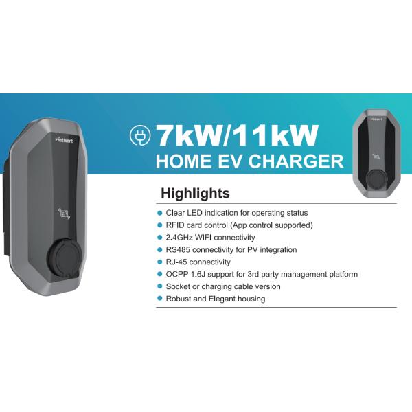 7KW 11KW Wall Mounted Ccs Charging Stations AC EV Fast Charger