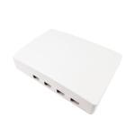 SC Connector 4 Cores Plastic Fiber Optic Faceplate Socket Panel for FTTH