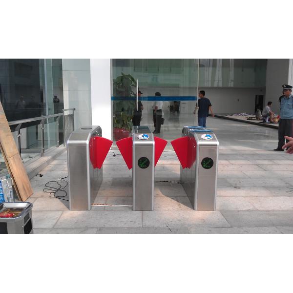 Optical Automatic Flap Barrier Turnstile Fast Speed Access Control Security One Direction
