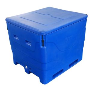 China Oversized 600L Blue Insulated Fish Container wholesale