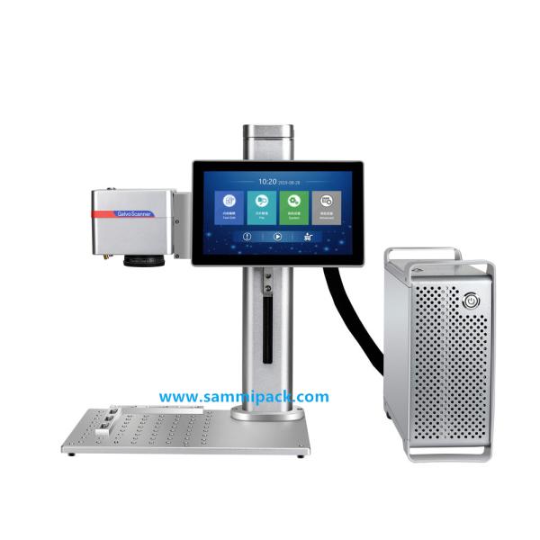 Durable 20W Laser Metal Fiber Marking Machine Small Automatic Electric Coding Machine with Competitive Price Plastic Packaging