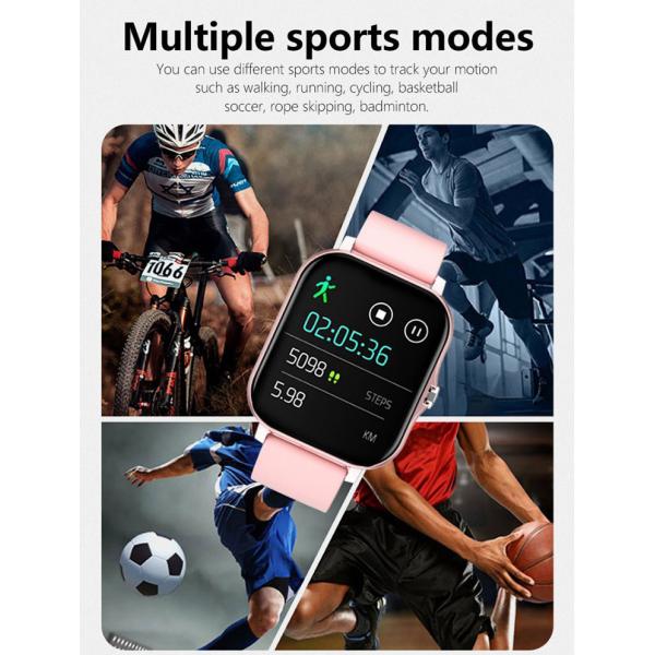 240*280 Pixel Square Dial Smart Watches For Ladies With Blood Pressure