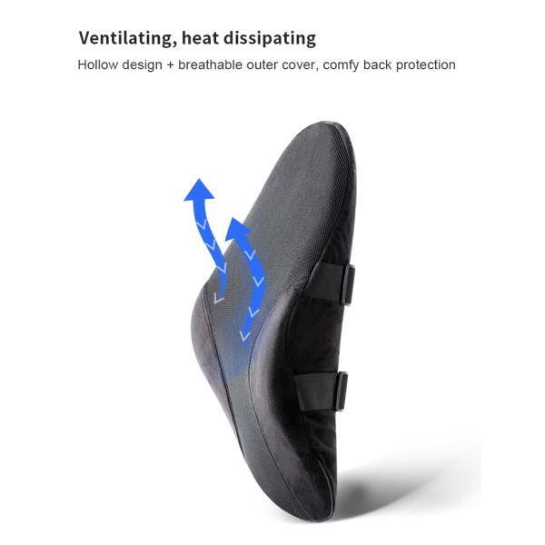Amazon Hot Sell Office Car Chairs Mesh Waist Ergonomic Orthopedic Memory Foam Back Cushion Lumbar Support Pillow