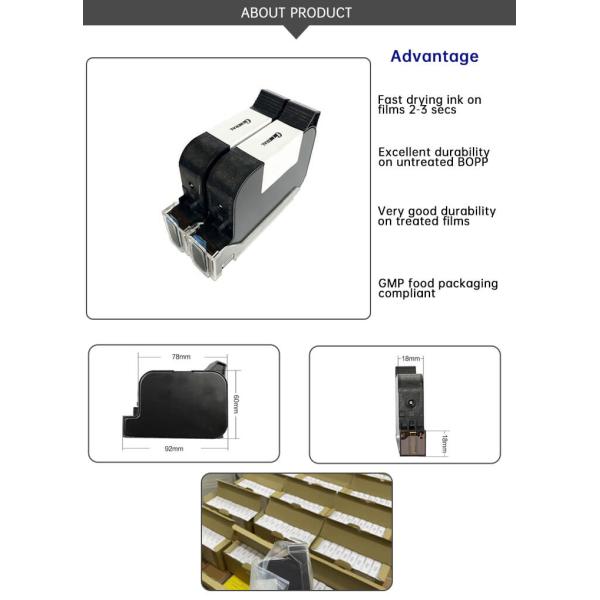 Original Black Solvent Ink Cartridge IQ880 For Inkjet Cartridge