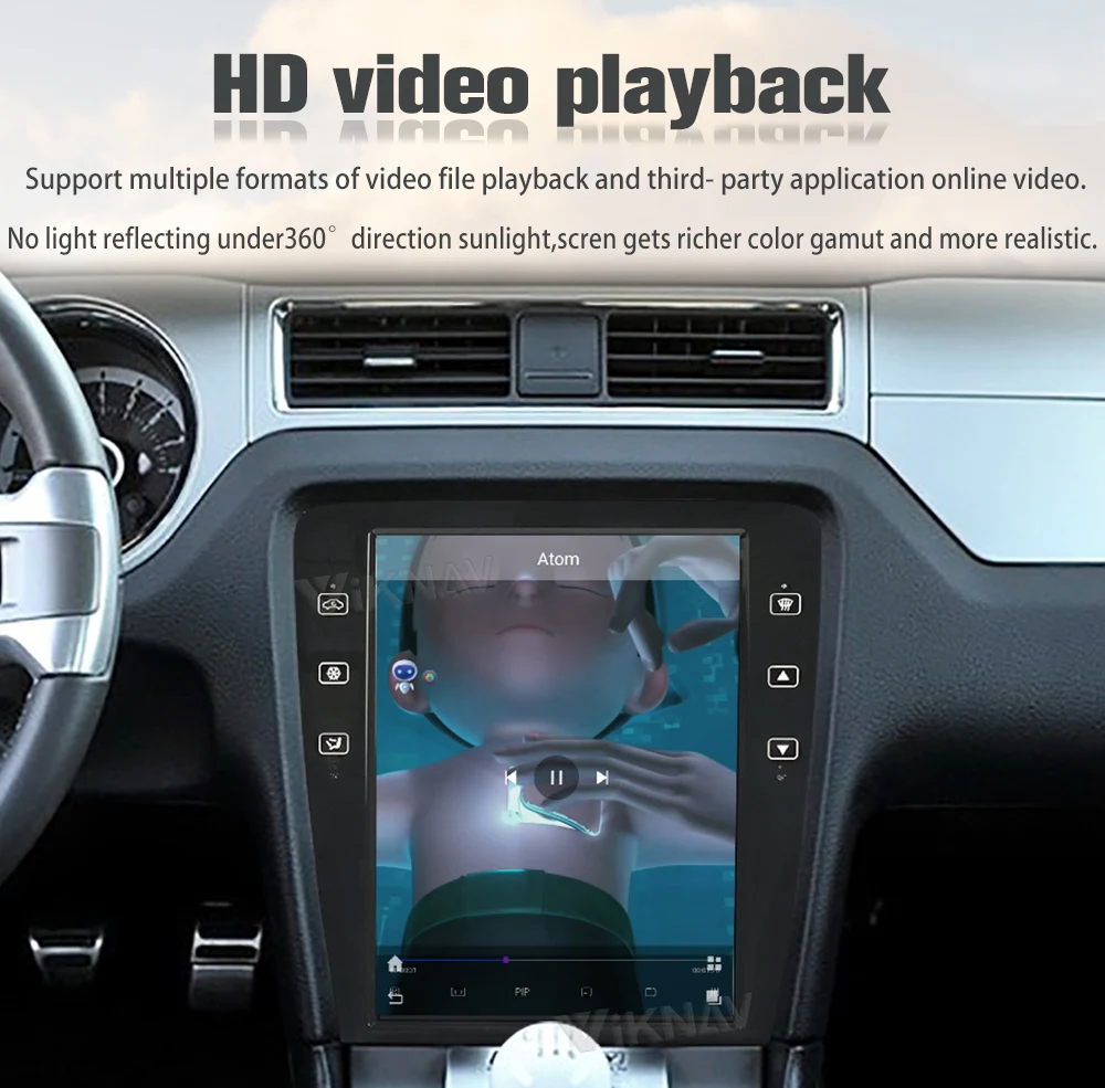 Viknav 12.1 inch Touch Screen 2009-2014 Mustang Ford Car Radio Android Multimedia Player Head Unit