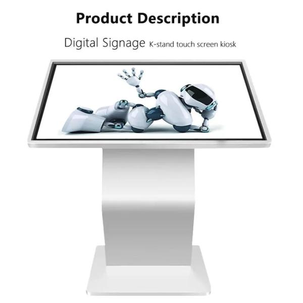 49'' Interactive Self Service Kiosk Exhibition Hall Android Windows 21.5 32 43 55''