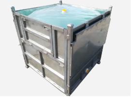 Quality Steel IBC Intermediate Bulk Container Foldable IBC Container 1000L Capacity for sale