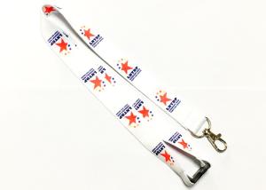 China Heat Transfer Dye Sublimated Lanyards Full Color Printing Safety Break Metal Hook wholesale