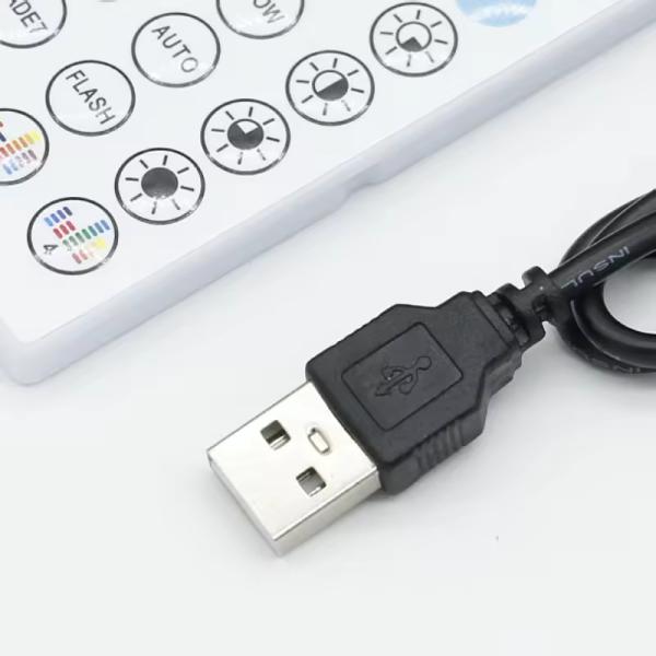 Smart LED 5V 44ekys RGB LED Strip controller wifi tuya APP USB Bluetooth dimmer luce striscia Controller for LED Strip