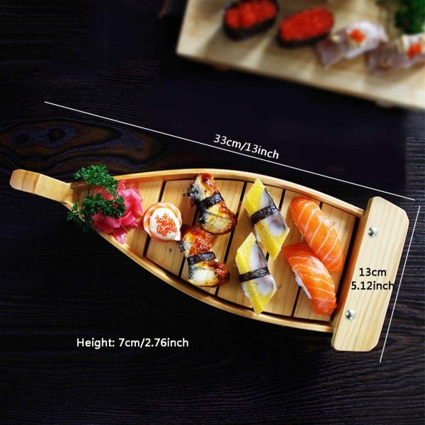 Double Layers 24.5*11.5cm Sushi Boat Tray For Restaurant
