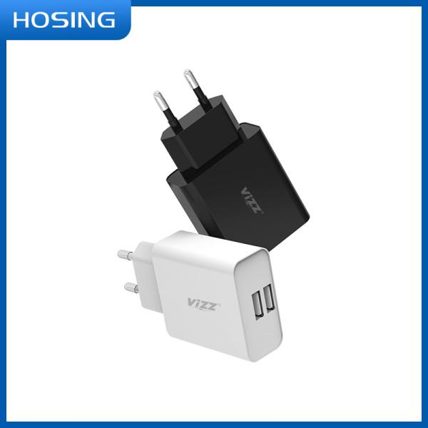 Quality Fireproof ABS PC Wall Dual Ports TC12 Retractable Phone Charger for sale