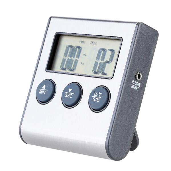 Quality Rushed Digital Thermometer for Oven free Digital Lcd Display Probe Food Thermometer Timer for sale