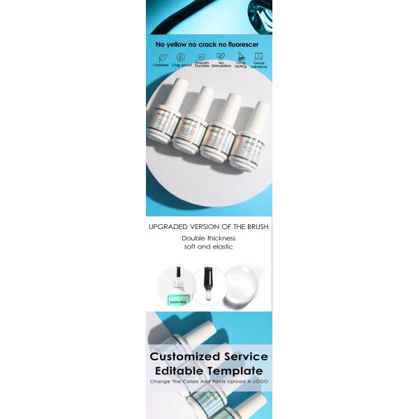 CPSR Certified Soak Off Nano Crystal Diamond Top Coat Super Shiny Long Last Finish Gel Top With Customs logo