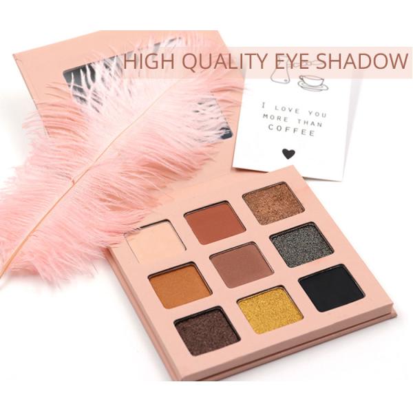Square Waterproof 9 Color Multi Color Eyeshadow Palette ISO 22716