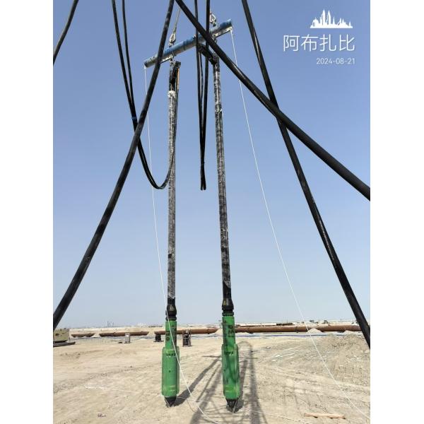 BVEM Vibro Compaction Piling hydraulic vibroflot excavator equipped sharing hydraulic power system