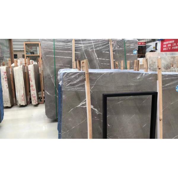 Honed 10mm Grey Marble Shower Floor Tile Durable Easy To Install