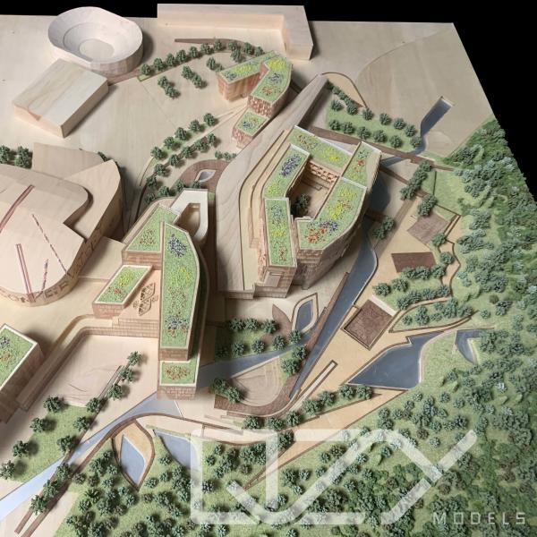 Wooden Famous Building Models Landscape Architecture Model Making ODM