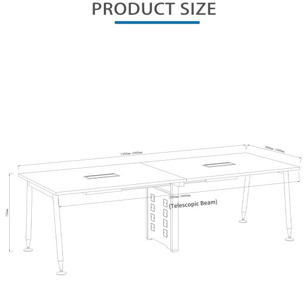 Customizable and Modern Office Conference Table for a Professional and Productive Work Environment
