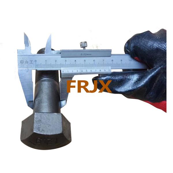 Quenched Tempered Forged Nut Bolt Black Oxide Komatsu Excavator Bolt