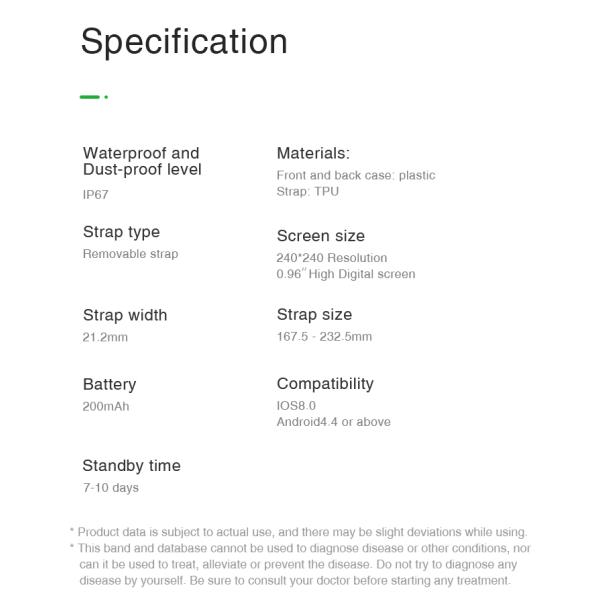 SDK Silicone Strap Smart Watch 0.96TFT Health Monitor Wrist Modify APP Customized Smart Watch