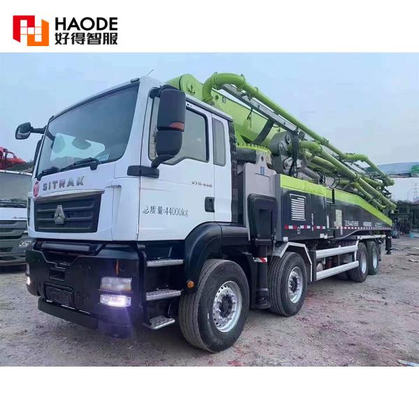 Selling Used Zoomlion 2021 Concrete Pump Truck 37m 49m 52m 56m 62m 63m Second Hand Truck Mounted Concrete Pump Used Pump Truck