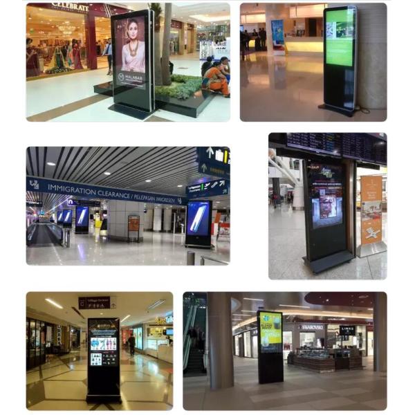 TFT 55 Inch 1920*1080 500CD/Sqm LCD Digital Signage Totem