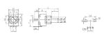 rotary potentiometer, carbon potentiometer, 9mm potentiometer with insulated