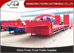Gooseneck Lowboy 13 Meters 3 Axles 60Ton Mechanical Ladder Low Loader Semi Trailer For Sale