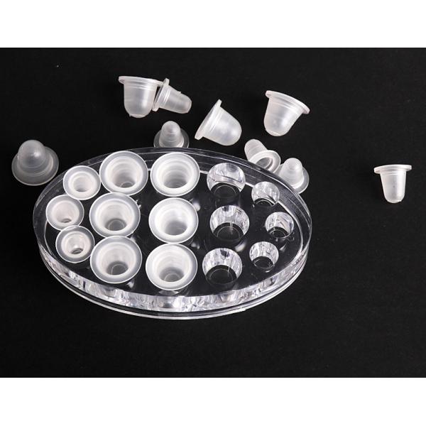 Transparent Silicone Pigment Microblading Eyelash Grafting Ink Ring Cup